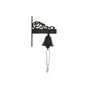 Glocke Home ESPRIT Braun Schwarz Schnur Eisen 14,5 x 7,5 x 18,5 cm