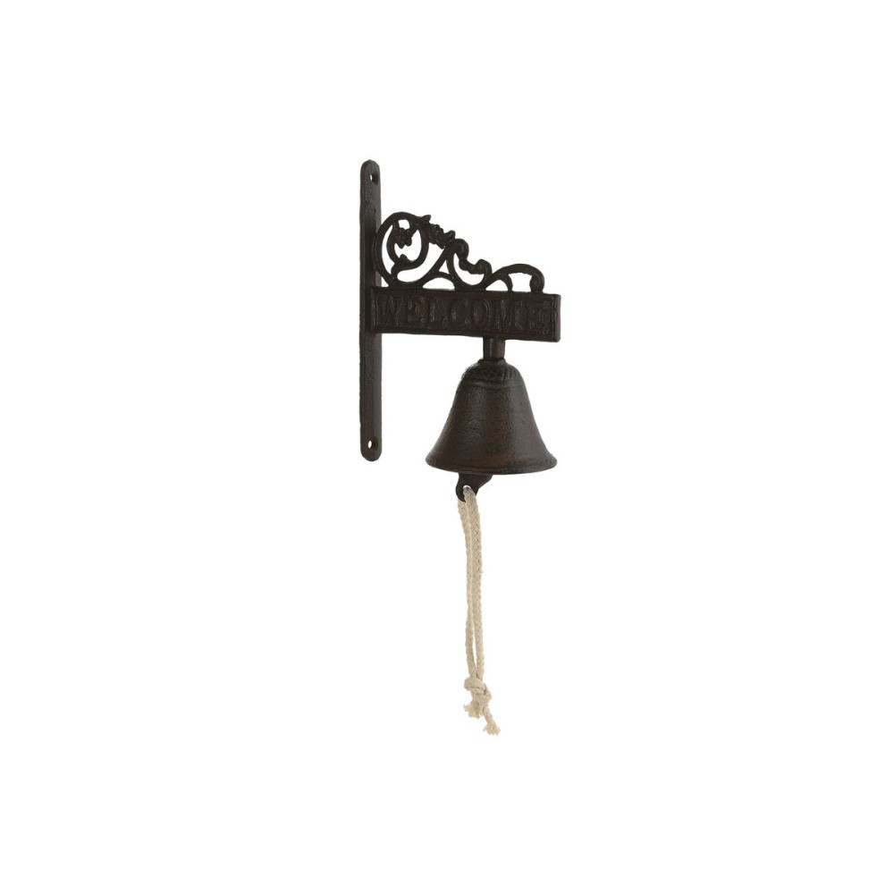 Glocke Home ESPRIT Braun Schwarz Schnur Eisen 14,5 x 7,5 x 18,5 cm