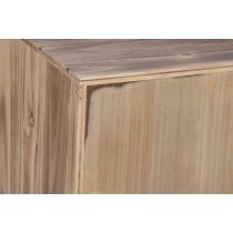 Nightstand Home ESPRIT Black Natural Fir wood MDF Wood 45 x 34 x 66 cm