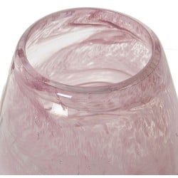 Vase Alexandra House Living Rose Verre 15 x 15 x 22 cm