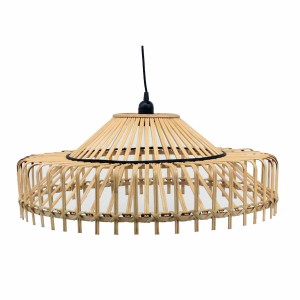 Deckenlampe DKD Home Decor 61 x 61 x 23 cm 61 x 61 x 31 cm Braun Bambus 50 W