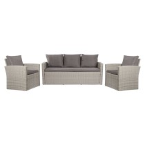 Garden furniture DKD Home Decor Brown 177 x 72 x 80 cm (5 Pieces)