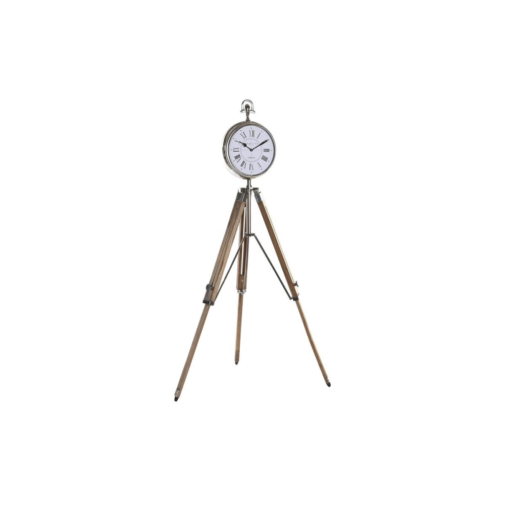 Table clock DKD Home Decor Silver Natural
