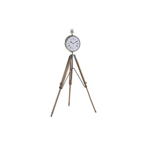 Horloge de table DKD Home Decor Argenté Naturel