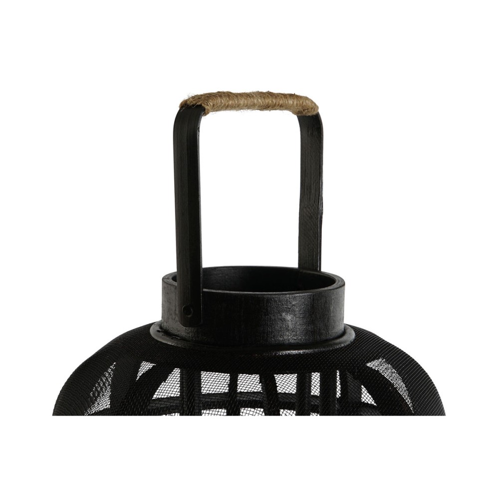 Kerzenschale Home ESPRIT Schwarz Metall 25,5 x 25,5 x 46,5 cm