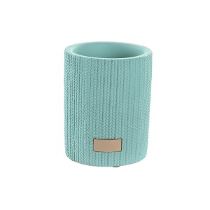 Trinkglas DKD Home Decor grün Zement 8 x 8 x 10 cm