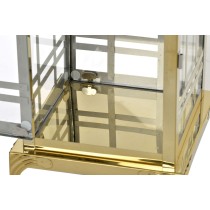 Laternen-Set DKD Home Decor Gold Metall Kristall 22 x 22 x 49 cm 22 x 22 x 57 cm (2 Stücke)