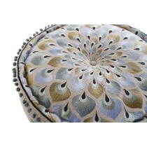 Pouf DKD Home Decor Bleu Beige