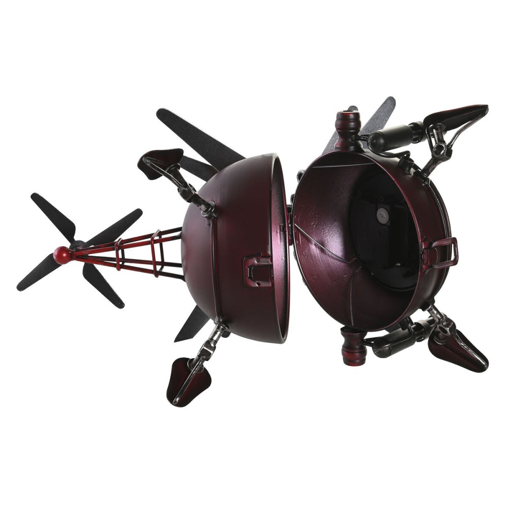 Bordur DKD Home Decor Rot Silberfarben Hubschrauber (2 Stück)