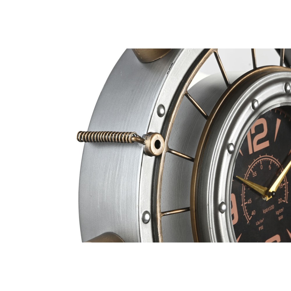 Wanduhr Home ESPRIT Gold Silberfarben Eisen Vintage 48 x 11 x 44,5 cm