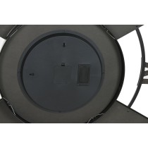 Horloge Murale Home ESPRIT Noir Naturel Métal Rotin 100 x 9 x 100 cm