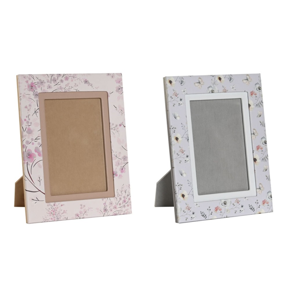 Women's Handbag DKD Home Decor Blue White Grey Camel Light Pink 16,5 x 2 x 21,5 cm (2 Units)