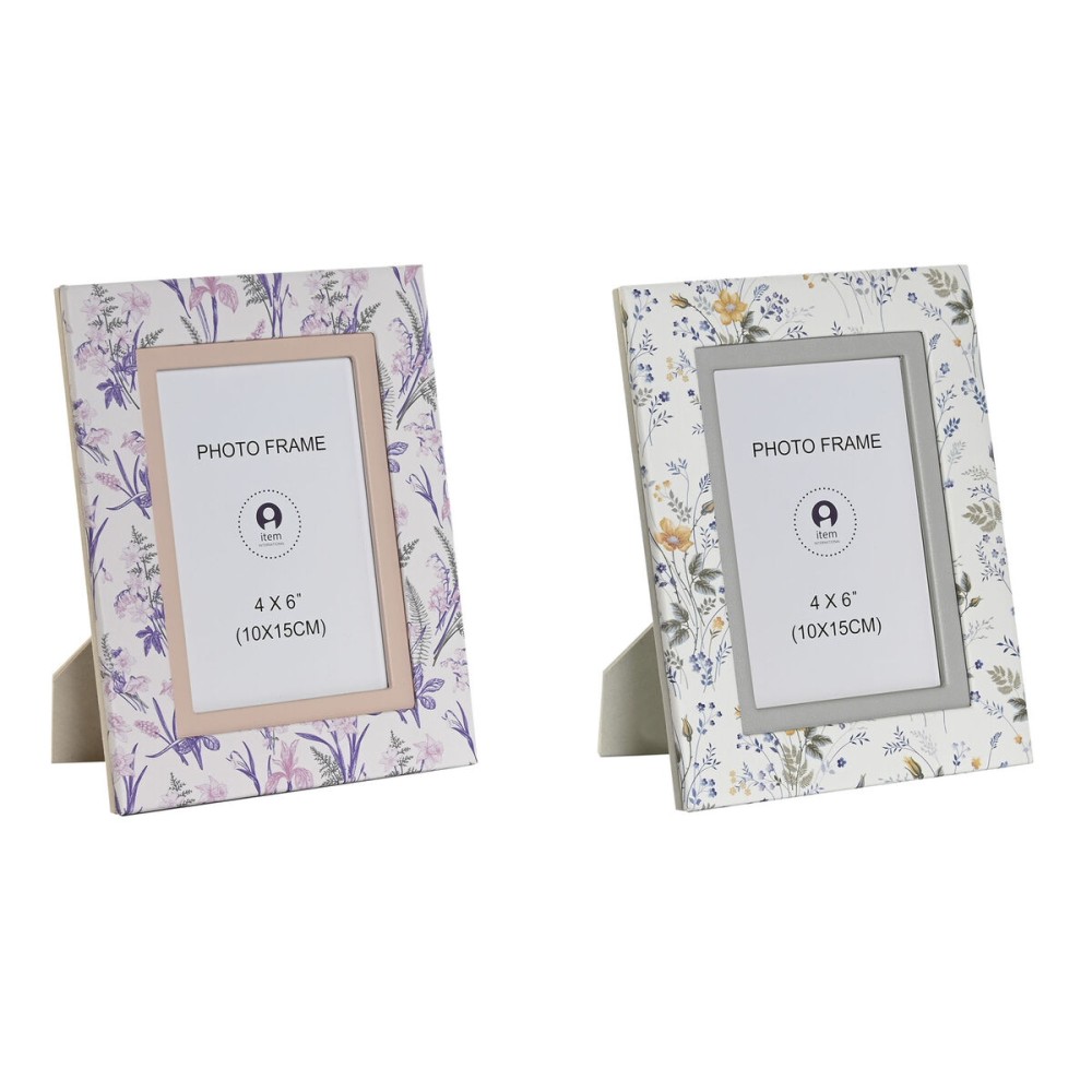 Women's Handbag DKD Home Decor White Grey Lilac Light Pink 16,5 x 2 x 21,5 cm (2 Units)