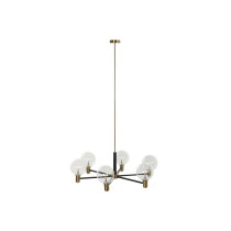 Suspension DKD Home Decor 83 x 83 x 128 cm Verre Noir Doré Métal 9 W