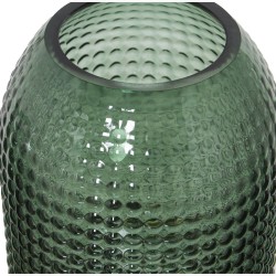 Vase Alexandra House Living Green Golden Crystal 13 x 13 x 23 cm