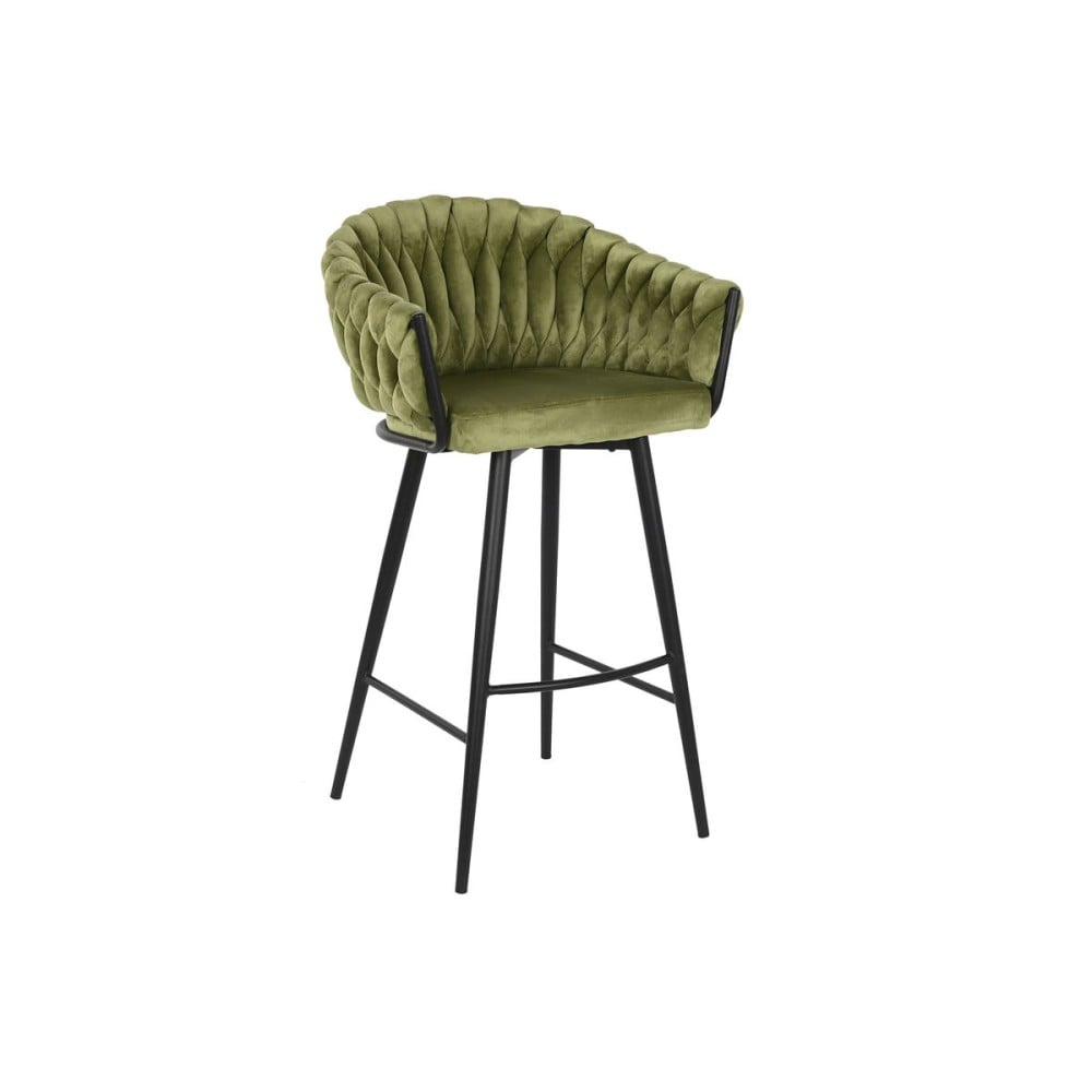 Hocker DKD Home Decor Schwarz grün Samt Metall 61 x 52 x 101 cm