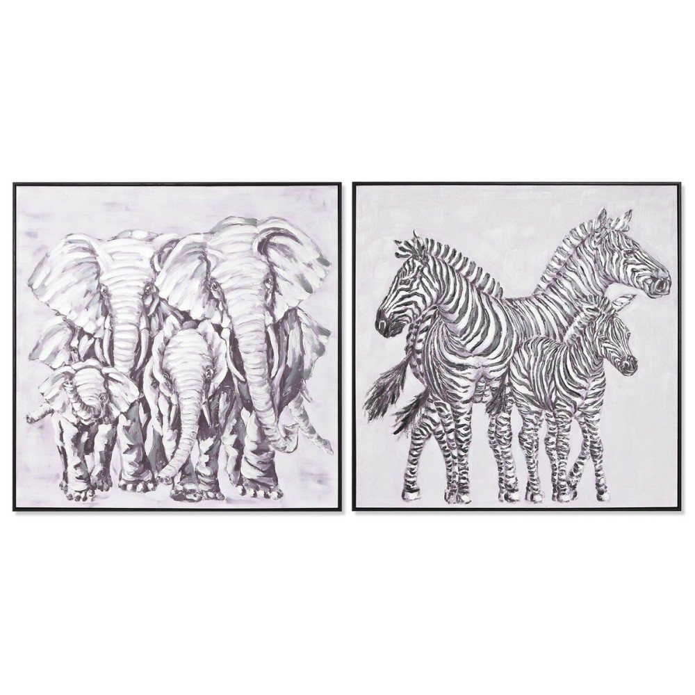Canvas Home ESPRIT polystyrene Canvas 100 x 3,5 x 100 cm
