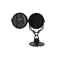 Horloge de table Home ESPRIT Noir Argenté