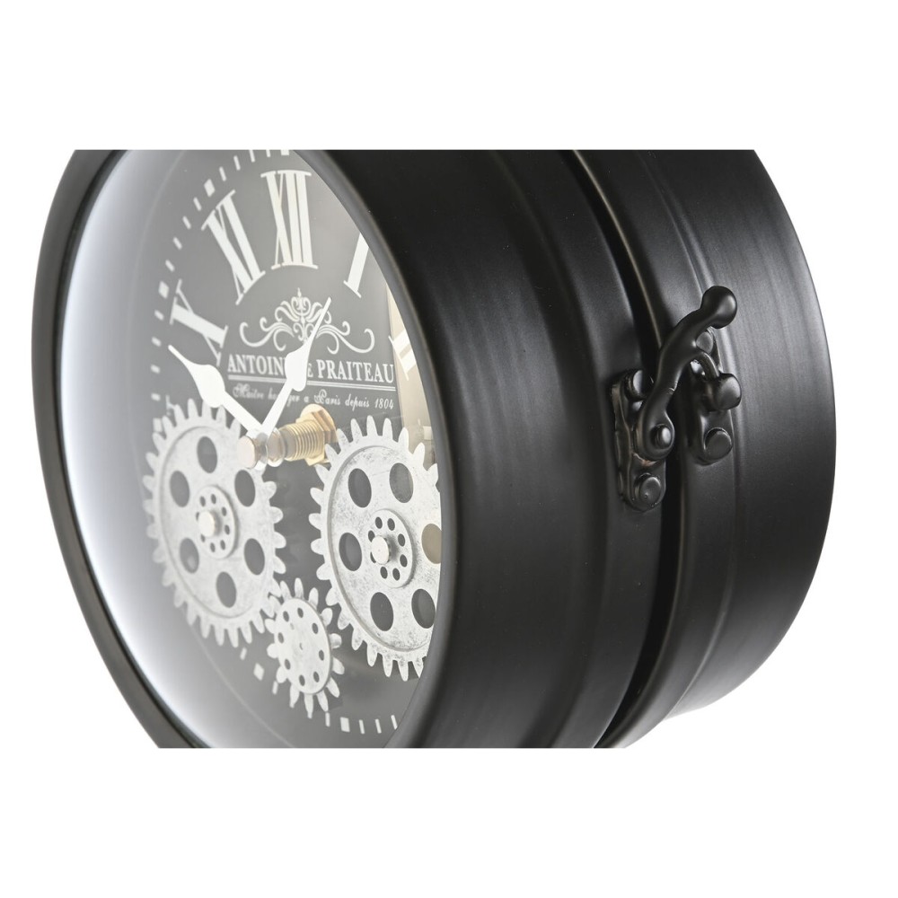 Horloge de table Home ESPRIT Blanc Noir Argenté