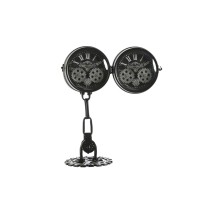 Horloge de table Home ESPRIT Blanc Noir Argenté