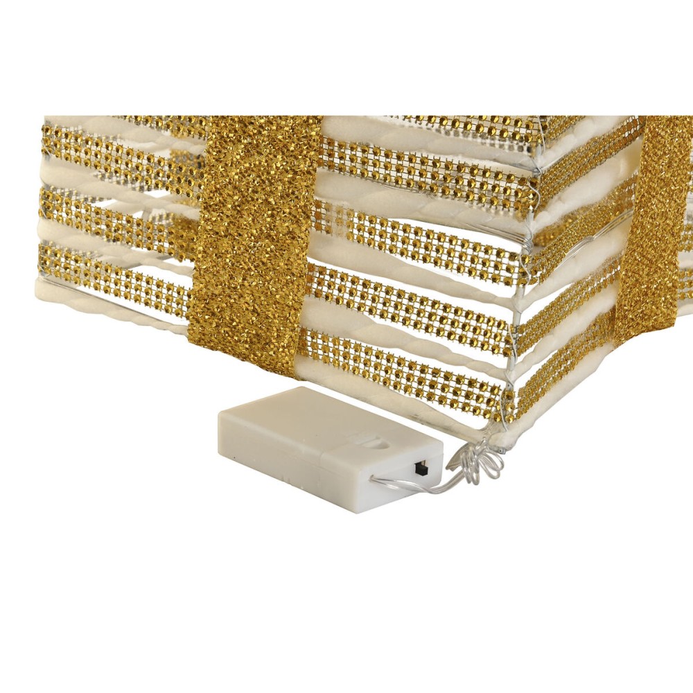 Weihnachtsschmuck DKD Home Decor Weiß Rot Gold 25 x 25 x 25 cm (3 Stücke)