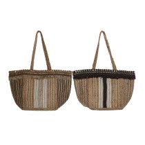 Women's Handbag DKD Home Decor Brown Cream 50 x 23 x 33 cm (2 Units)