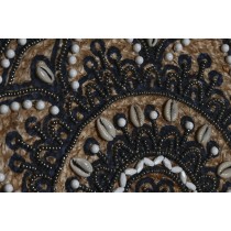 Women's Handbag DKD Home Decor Blue Black Natural 36 x 12 x 36 cm (2 Units)