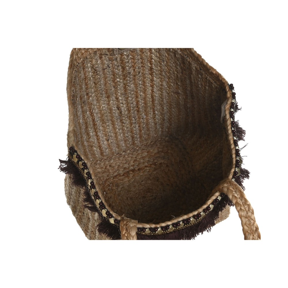 Sac-à-main Femme DKD Home Decor Marron Crème 50 x 23 x 33 cm (2 Unités)