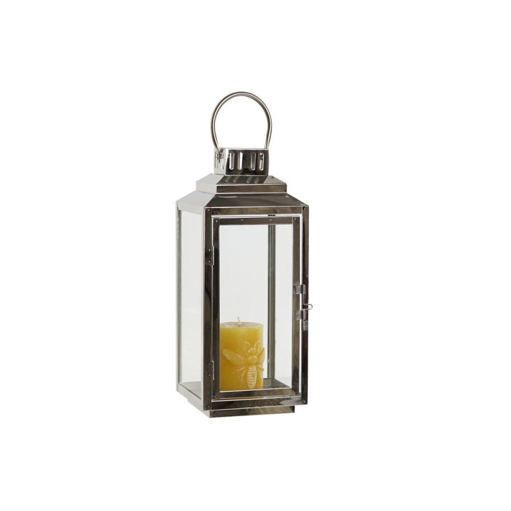 Laterne DKD Home Decor Gold Silberfarben Aluminium Kristall 14 x 14 x 35 cm (2 Stück)