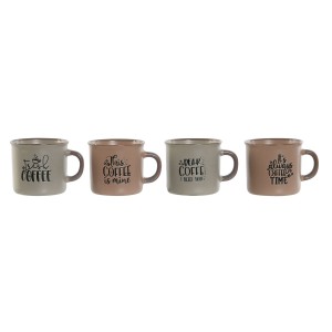 Piece Coffee Cup Set Home ESPRIT Blue Pink Stoneware 180 ml