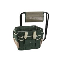 Kit d'outils de jardin Home ESPRIT Noir Vert Argenté Naturel Polyester Aluminium 7 Pièces