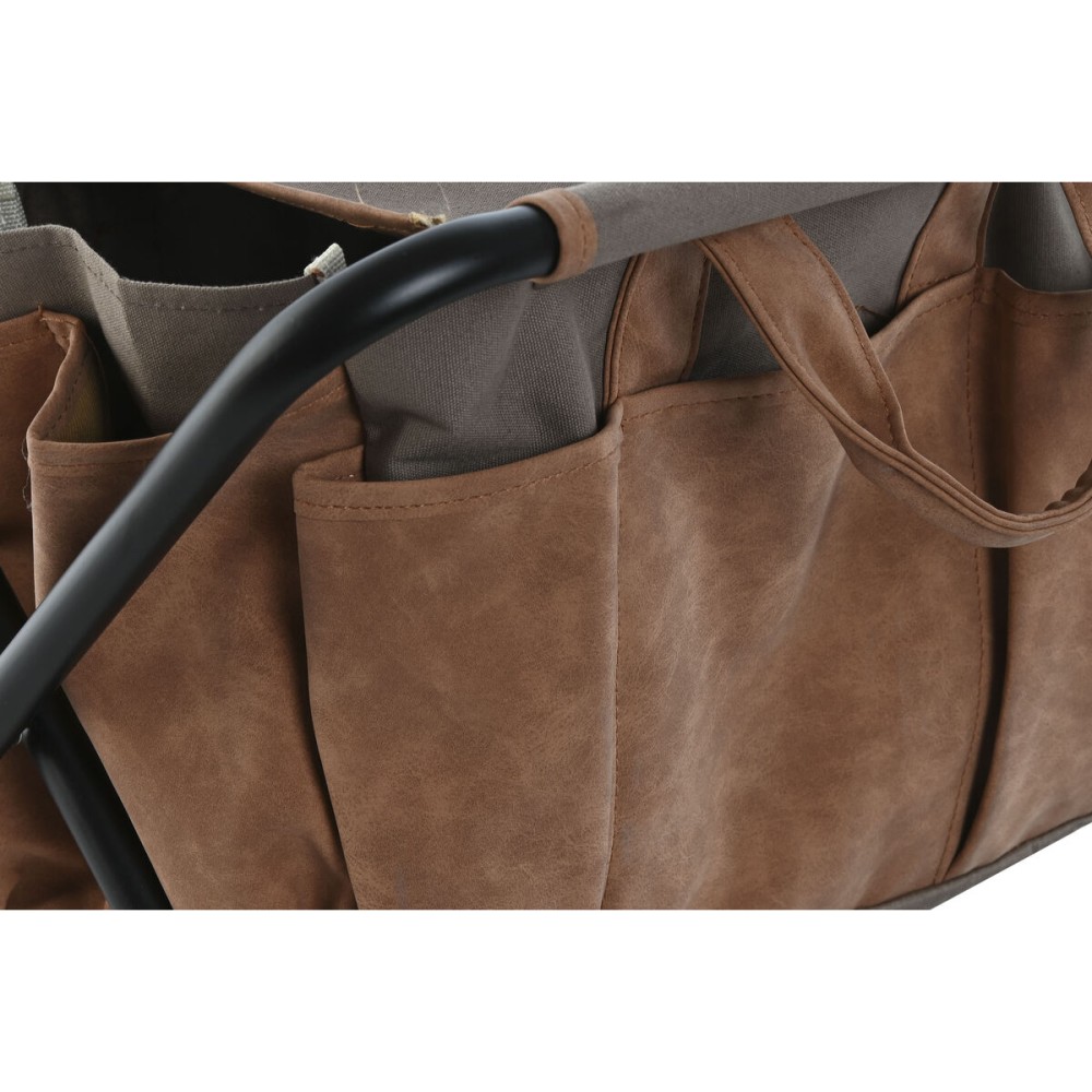 Kit d'outils de jardin Home ESPRIT Marron Polyester Aluminium 7 Pièces