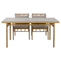 Garden furniture Home ESPRIT Beige 160 x 90 x 75 cm 83 cm (5 Pieces)