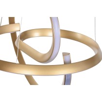 Suspension Home ESPRIT Blanc Doré Silicone Aluminium 55 W 40 x 40 x 42 cm