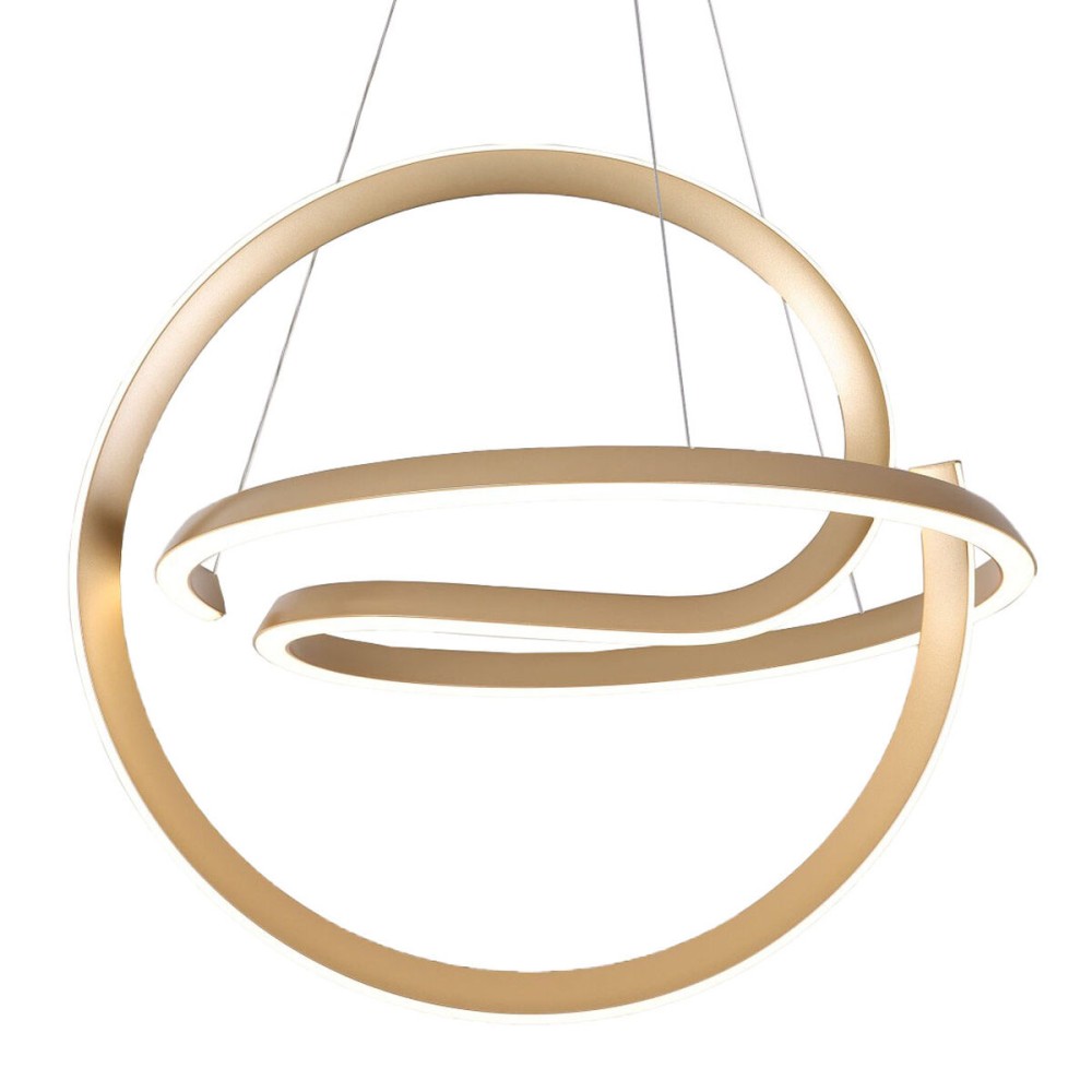 Suspension Home ESPRIT Blanc Doré Silicone Aluminium 55 W 40 x 40 x 42 cm