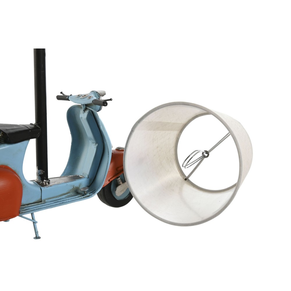 Tischlampe Home ESPRIT Blau Orange Leinen Metall 31 x 15 x 34 cm