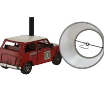 Tischlampe Home ESPRIT Weiß Rot Leinen Metall 20 x 14 x 27 cm