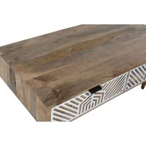 Table Basse Home ESPRIT Blanc Bois de manguier 115 x 60 x 40 cm