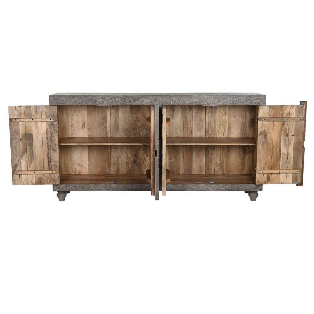 Buffet Home ESPRIT Gris Marron Clair Bois 175 x 40 x 90 cm 175,5 x 40 x 90 cm