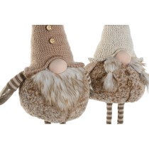 Weihnachtsschmuck Home ESPRIT Braun Beige Zwerg 30 x 18 x 65 cm (2 Stück)