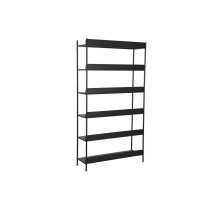 Shelves Home ESPRIT Black Metal 100 x 30 x 180 cm