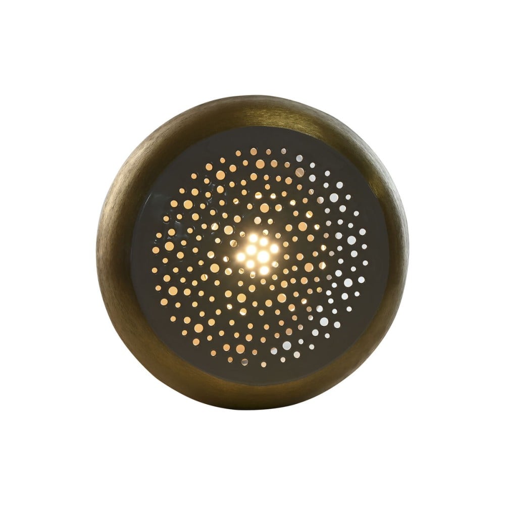 Tischlampe Home ESPRIT Grau Gold Metall 4 W 220 V 36 x 36 x 37,5 cm