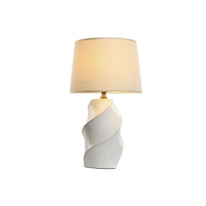 Tischlampe Home ESPRIT Weiß Porzellan 50 W 220 V 36 x 36 x 61 cm 35 x 35 x 60 cm
