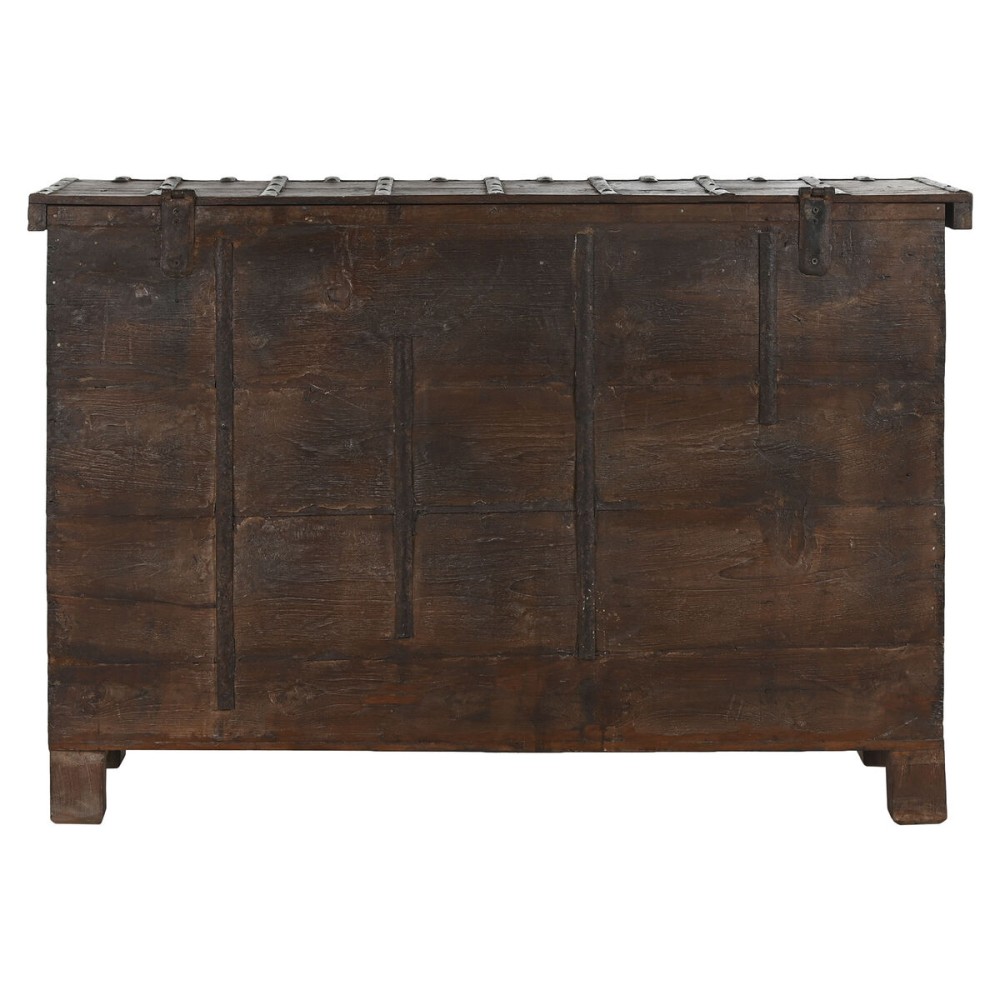 Coffre Home ESPRIT Marron Fer bois de teck 137 x 44 x 98 cm