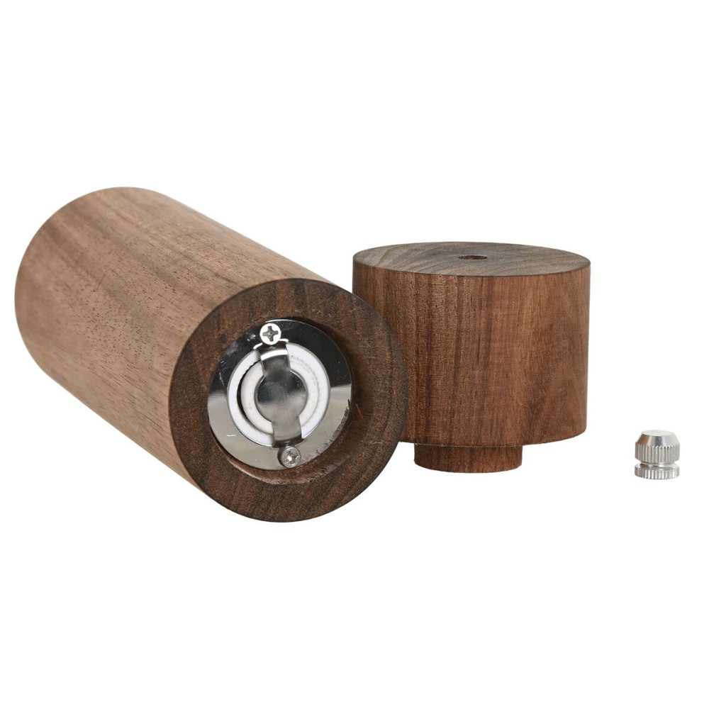 Pfeffertopf Home ESPRIT natürlich Aluminium Akazienholz 6 x 6 x 21,5 cm