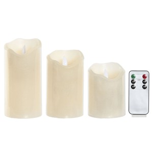LED Kerze Home ESPRIT Beige 25 x 10 x 20 cm