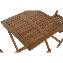 Table set with 2 chairs Home ESPRIT Brown 60 x 60 x 74 cm