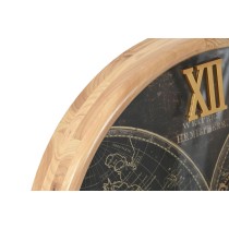 Wanduhr Home ESPRIT Schwarz Gold Kristall Eisen Vintage 62 x 8,5 x 62 cm