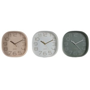 Wanduhr Home ESPRIT Weiß grün PVC 28,5 x 5 x 28,5 cm (3 Stück)