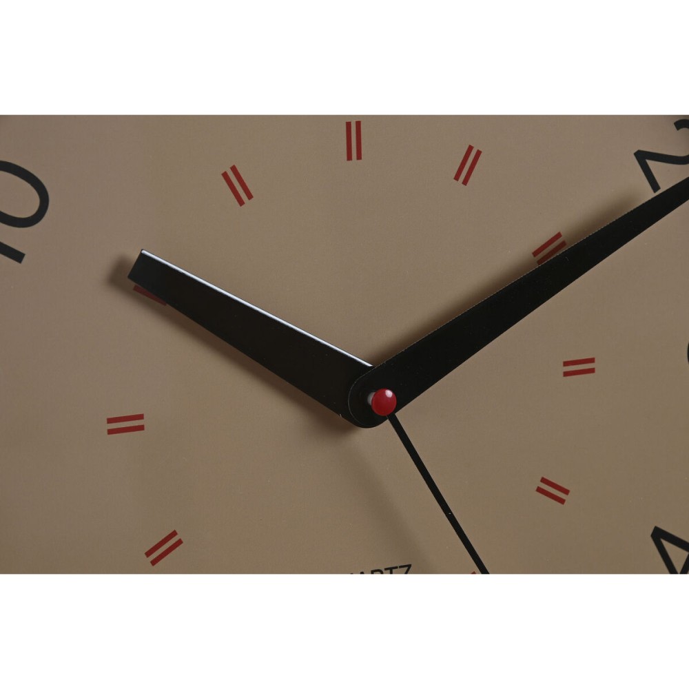 Horloge Murale Home ESPRIT Blanc Beige Gris PVC 30 x 4 x 30 cm (3 Unités)